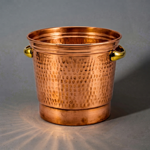 Luxury Metal Ice <b>Bucket</b> <b>with</b> <b>Lid</b> and Tongs Double Wall Insulated Elegant Bar Accessory By Wonder Overseas - Product Image 1