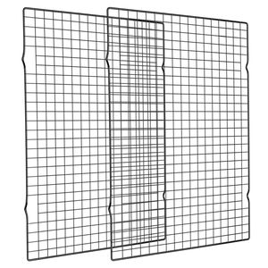 2-Pack 16x10 Inches Silver <strong>Thick</strong> Wire Cookie Cooking Roasting <strong>Grilling</strong> Drying Baking Rack - Product Image 1