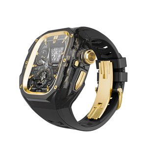 Étui transparent à dégagement rapide avec joli anneau métallique pour Apple Watch 49 mm, accessoires pour montre - Product Image 6