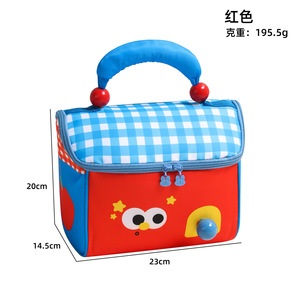 Lonchera Oxford con Aislamiento y Cierre de Cremallera con Diseño de Cabaña de Cuento de Hadas de Apple Small House para Estudiantes, Bolsa de Comida Portátil para Cosméticos - Product Image 6