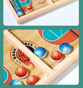 Jeu de basket-ball interactif avec lanceur |   Duel familial amusant |   Coffre-fort portable pour enfants |   Construction en bois plastique coloré |   Festif - Product Image 5