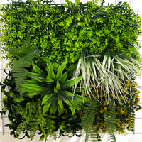 Panneaux décoratifs muraux verts, panneaux muraux 3D verts, panneaux de buis artificiel, panneaux muraux en buis