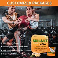 Bandes orales rapides Shilajit sans sucre à couleurs personnalisées Film oral efficace à action rapide Bandes orales Shilajit de l'Himalaya