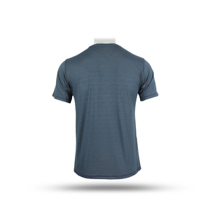 Personalizada de los Hombres Elegantes casuales camisetas de algodón 100% transpirable cuello redondo de secado rápido de punto de manga corta ropa teñida de uso diario - Product Image 1