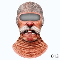 Masque de ski chaud et drôle avec motif numérique « Grand-mère à dent manquante », cache-tête thermique DeRou, coupe-vent et anti-froid pour le cyclisme
