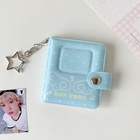 Album photo de dessins animés de 2 pouces pour fille amoureuse des étoiles - Grandes photos de têtes avec ailes d'ange - Porte-cartes pour photos d'identité d'étudiant - Album de cartes photo