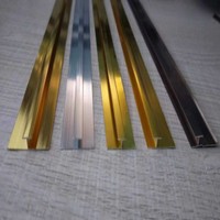 Bande de finition pour plinthes et tapis, profilés décoratifs pour panneaux muraux, accessoires en aluminium et métal, modèles variés, économiques