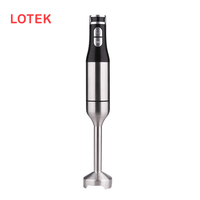 Mélangeur à immersion portable sans BPA avec corps en acier inoxydable électrique à bouton-poussoir portable pour usage domestique