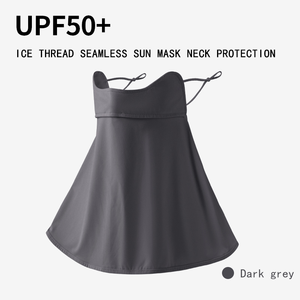 Ice Sense Masque de protection solaire complet avec protection du cou Protection UV intégrée Voile <span class=keywords><strong>d</strong></span>'<span class=keywords><strong>ombrage</strong></span> longue durée en soie de glace respirante - Product Image 2