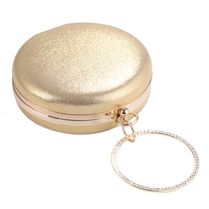 Di alta qualità forma rotonda <span class=keywords><strong>argento</strong></span> diamante festa borse da sera 2025 unico da sposa <span class=keywords><strong>pochette</strong></span> da donna all'ingrosso - Product Image 6