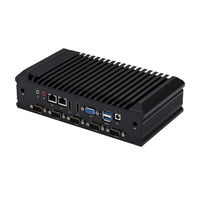 K30611X 15W de baja potencia sin ventilador Industrial Mini PC 6 COM 8 USB 3 Salida de pantalla Soporte de computadora integrado Win 7 OS