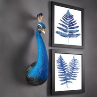 Hars Custom Gewaardeerde Pauw Trofee Muur Sculptuur Muur Hanger Standbeeld Resin Decoratie Art Ambachten & Geschenken