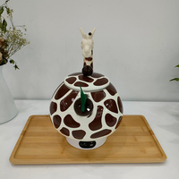 Bouilloire à thé pouding en émail, offre spéciale, mignonnes carafe d'eau bouillie, motif Animal, original