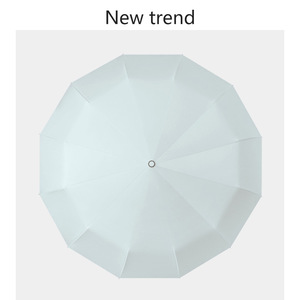 Paraguas Automático Plegable de Tres Secciones, Grande, Doble, para Hombre y Mujer, Publicitario/Regalo, UPF50 - Product Image 4