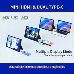 <span class=keywords><strong>Monitor</strong></span> Portatile FEELWORLD DH101 Personalizzabile con Pannello IPS da 10,1 Pollici, Doppia USB-<span class=keywords><strong>C</strong></span>, Mini HDMI, Schermo Esterno per Laptop, Fornitura di Fabbrica - Product Image 3