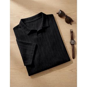 Camisa Polo para Hombre FOXA, Tejido Texturizado, Manga Corta, Transpirable, Informal, para Golf, Verano - Product Image 5