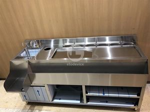 Estación de Bar Móvil de Acero Inoxidable para Cócteles, para Fiestas, con Capacidad y Color Personalizables - Product Image 4