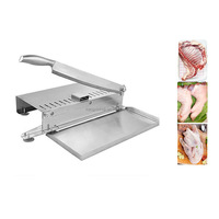 Machine manuelle de découpe d'os Couteau en acier inoxydable Hacher les côtes Coupeur de viande congelée