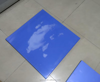 Clip en aluminium des tuiles de plafond de ciel bleu et de nuages blancs 600*600mm dans le plafond en aluminium