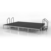 Étape portative en aluminium se pliante imperméable extérieure d'événement pour le système d'événements avec la botte de toit pour la plate-forme d'étape de concert