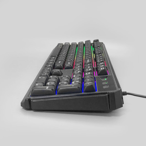 Teclado árabe para juegos con retroiluminación LED USB y cable OEM, teclado numérico <span class=keywords><strong>Multimedia</strong></span> con indicadores LED para jugadores, 1 unidad - Product Image 3