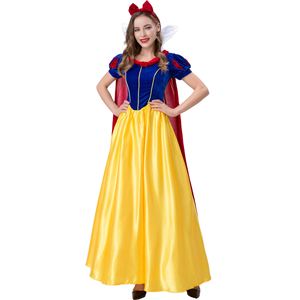 Costume de princesse de dessin animé pour adultes, tenue de fête d'anniversaire, costume de cosplay de princesse des neiges pour Halloween - Product Image 1