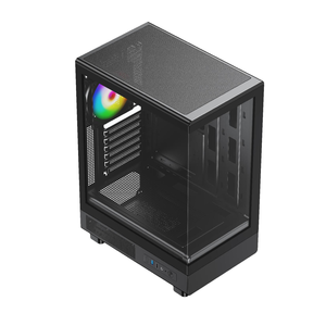 Nhà Máy OEM của <span class=keywords><strong>ATX</strong></span> USB3.0 PC giữa tháp tủ màu Đen/trắng hai mặt Tempered Glass chơi game PC trường hợp bên ngoài trường hợp máy tính USB - Product Image 2