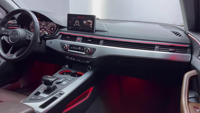 Éclairage d'ambiance intérieur LED 64 couleurs pour Audi A5 S5 B9 2017-2024, symphonie dynamique, éclairage LED automatique pour la décoration et l'amélioration