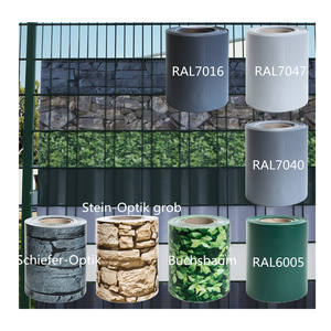 Clôture de jardin, décoration, 1 m, 100%, 450g/m2, 19cm x 35m/40m/50m/65m, bande de clôture discrète en PVC - Product Image 1