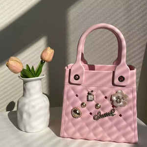 2025高品质女式手提袋批发大号防水Eva沙滩包休闲耐用硅胶手提袋柔软特色印花 - Product Image 2