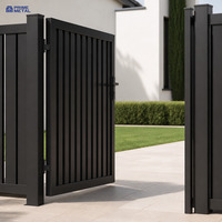 Portail battant en aluminium pour allée et jardin (PM-06)