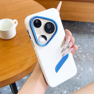 เคสโทรศัพท์หนัง PU ขั้นสูงสำหรับ HUAWEI P90 Pro Max P80 Ultra P70 Pro+ พร้อมฝาครอบป้องกันรูระบายความร้อนโลหะ - Product Image 5