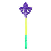 Baguette lumineuse Fleur de Lis violette, verte et jaune