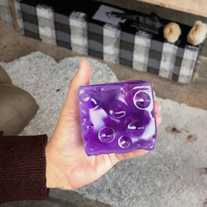 Cube sensoriel en plastique de 7 cm, balle anti-stress souple, jouet sensoriel portable, cadeau pour soulager le stress - Product Image 2