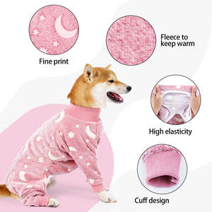 Traje de recuperación de Cirugía de una pieza de perro neutro para hombre y mujer pequeño, mediano y grande con trajes de cuerpo de ansiedad, pijamas para invierno y primavera - Product Image 6