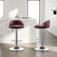 Sgabello da Bar Moderno e Semplice, Regolabile in Altezza, con Schienale Girevole, Personalizzabile, Struttura in Metallo - Uso Commerciale per Hotel, Sala da Pranzo, Soggiorno