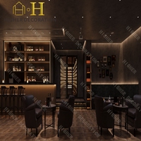Présentoir mural moderne pour bouteilles de vin en métal, design de magasin de whisky, personnalisé pour vitrine de magasin de spiritueux