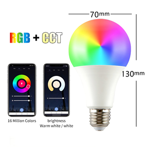 Bombilla LED inteligente WiFi RGBCW 15W <span class=keywords><strong>E27</strong></span> E26 B22 Tuya Control de aplicación Control de voz Luz cambiante de color regulable para la decoración del hogar - Product Image 3
