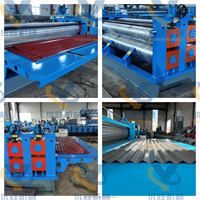 Macchina Automatica per Formatura di Lamiere Ondulate, Linea di Produzione di Pannelli Metallici per Tetti con Sistema di Controllo PLC