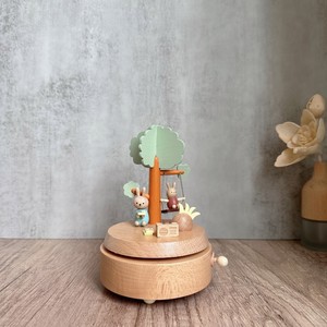 Hộp nhạc tròn tự động <span class=keywords><strong>Carousel</strong></span> hộp nhạc bằng gỗ Thỏ hộp nhạc bằng gỗ - Product Image 6