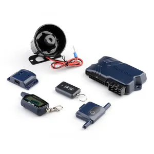 Sistema de alarme de carro lcd de duas vias, alarme de carro com iniciante remoto