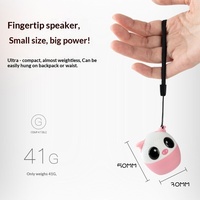 Haut-parleur Bluetooth BM6D mignon de dessin animé, nouvelle arrivée, mini, sans fil, portable, créatif, subwoofer extérieur, plastique, 3.7V