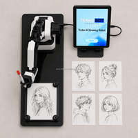 Robot Dessinateur DexArm pour Salons Professionnels, Artiste Robotique Dessinant des Portraits au Trait sur Site, Robot d'Attraction pour Expositions