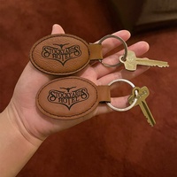 Porte-clés d'hôtel en similicuir personnalisable gravable au laser, cadeaux promotionnels et souvenirs, supports vierges en cuir PU pour porte-clés d'hôtel