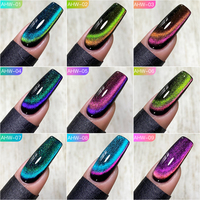 Populaire Date 9D Double Lumière Chat Magnétique UV Gel Vernis À Ongles Collection Lumineux Galaxy 15ml Non Toxique Cat Eye Gel Polonais