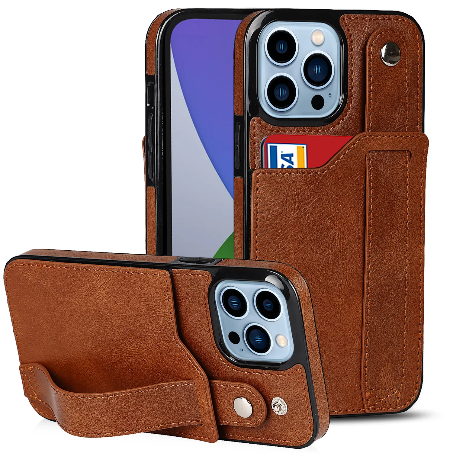 Multiple Function Leather Wallet Card Holder Phone Case For iPhone 7G 8G 8 Plus X XS XR 11 12 13 14 Pro Max