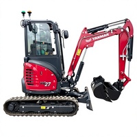 Excavatrice compacte ViO27 de 2,7 tonnes d'occasion, mini-excavatrice Yanmar ViO27 d'occasion, mini-excavatrice sur chenilles Yanmar d'occasion, moteur d'origine, faible nombre d'heures