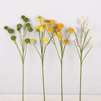 Fleur artificielle en plastique, modèle châtaigne, à 10 têtes, faite à la main, moderne, écologique, réutilisable et recyclable, pour la décoration intérieure
