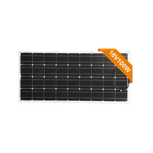 LT _ 18V Monocrystalline 100W Flexível Painel Solar Para Carro/Barco/12V À Prova D' Água de Carga Solar Painel Solar China