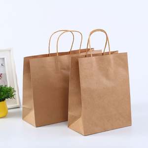 Paper <b>Bag</b> Custom Printed Kraft Paper <b>Bags</b> Recyclable Shopping Clothing Gift <b>Bag</b> <b>Food</b> Take Away With Your Own Logo - Product Image 6